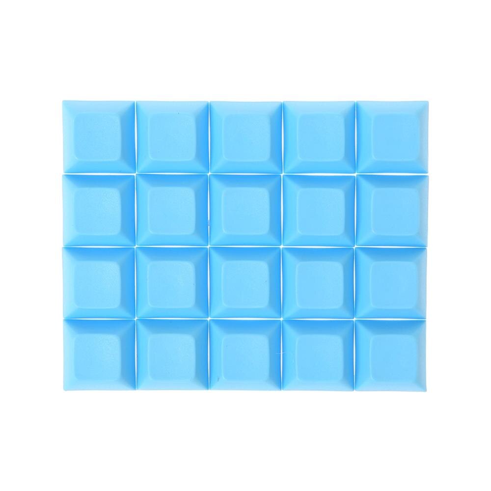 20x PBT Keycaps DSA 1u Blank Printed Keycaps do Mechanicznej Klawiatury Gamingowej: Niebieski