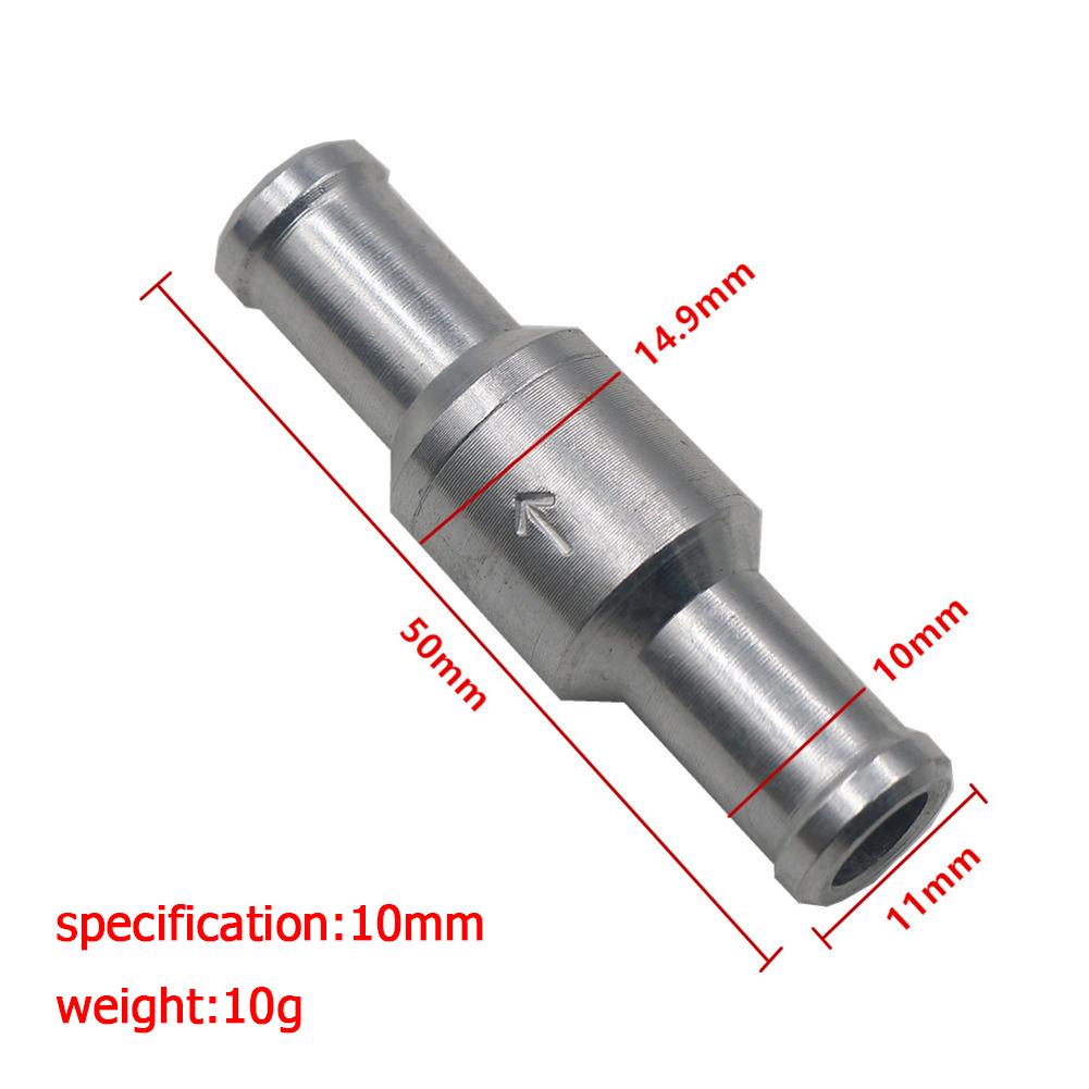 Aluminium Alloy One Way Fuel Non Return Check Valve Petrol Diesel for Car