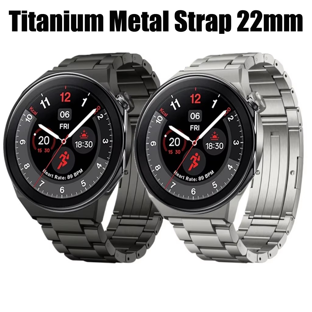 Horlogebandje van titanium voor oneplus watch 2, zakelijke armband, polsbandje met 22mm ultieme schakelarmband voor oppo watch x band