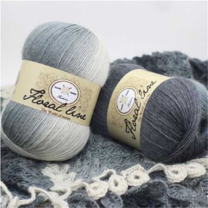 1pc 100g sektion farvet uld regnbue garn hånd strik hæklet tykt garn gør det selv håndværk varmt tørklæde sweater pude 360m