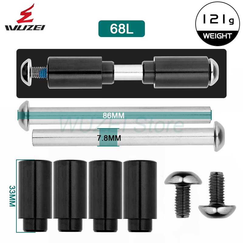 HLT Mountain Bike Shock Absorber Bushing 24L/52L/68L MTB Road Bicycle Rear Shock Absorber Bushings: HLT-68L