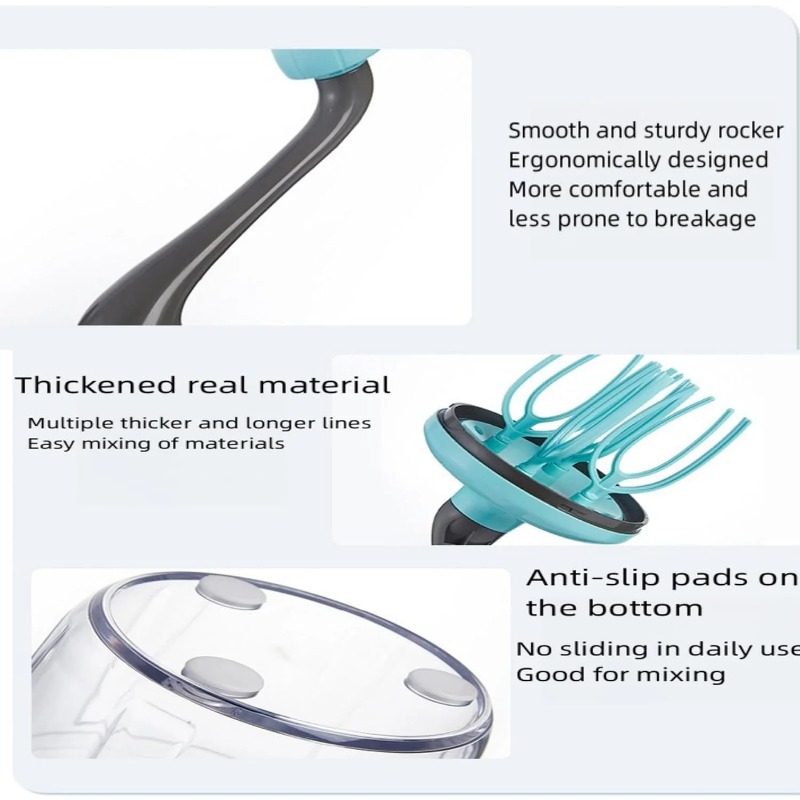 Egg Beater Hand Mixer Semi-Automatic Egg Whisk Milk Frother Handheld Egg Mixer Hand Cranked To Beat Egg Whites Baking Tool