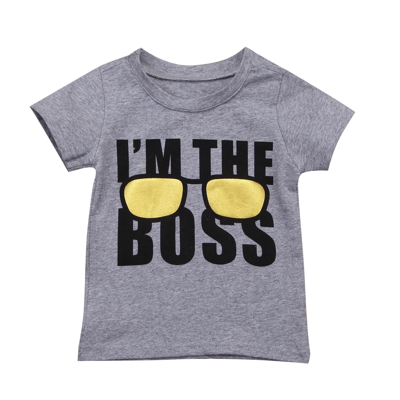 Kleinkind Kinder Jungen Sommer Boss T-shirt Kurzarm Casual Graphic Tee Top Kleidung 1-6 T