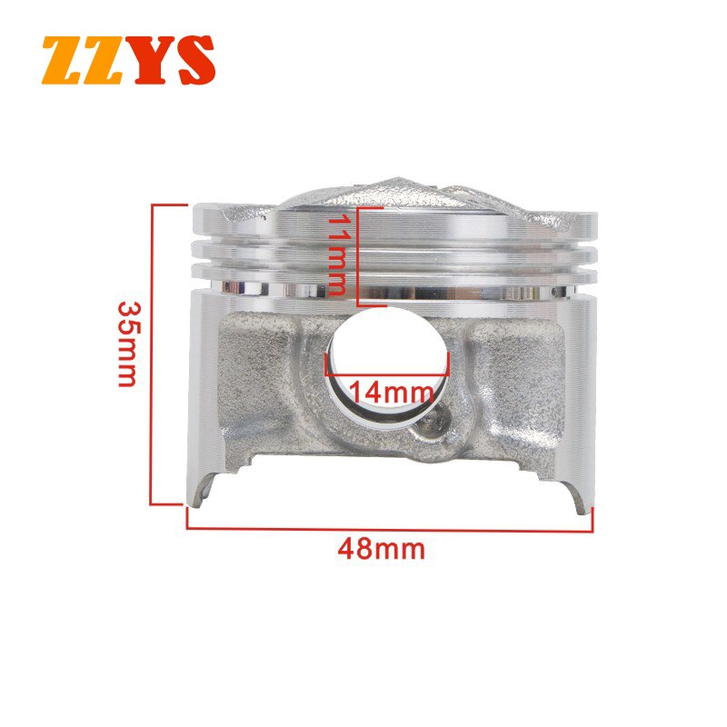 48mm 48.25mm 48.5mm STD +25 +50 +0.25 +0.5 Motorcycle Piston and Ring Kit For Yamaha 3LN FZR250RR EXUP FZR250 Fazer FZR 250