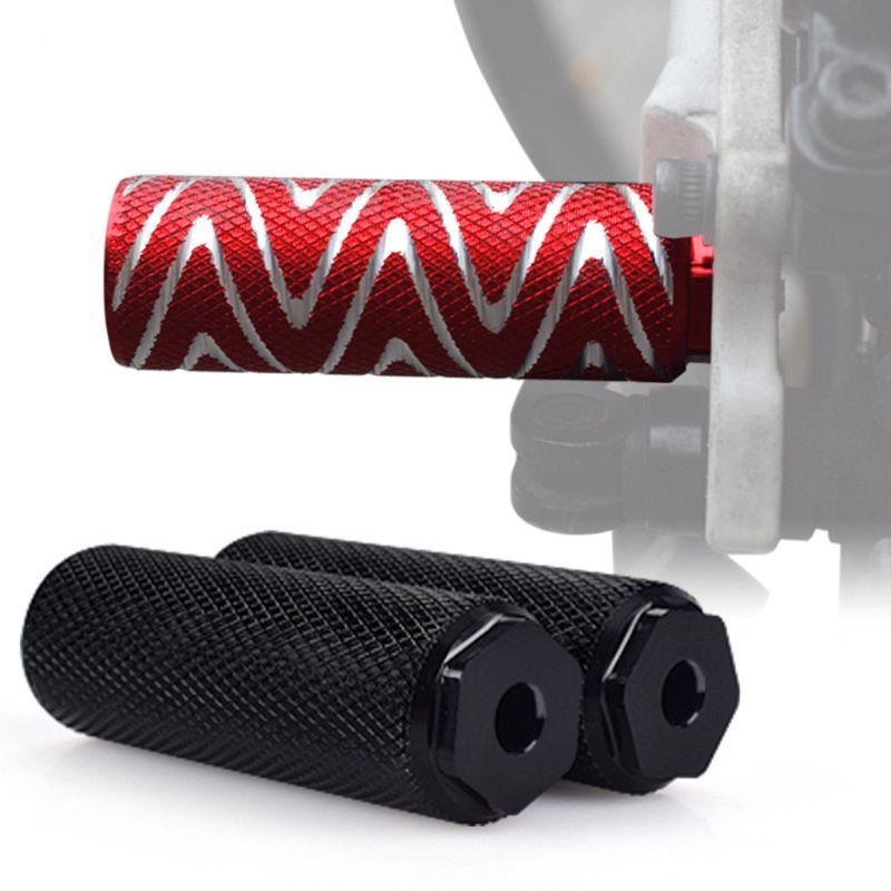 1 paar mountainbike fiets as pedaal legering voet stunt pegs cilinder zwart mtb fiets pedaal antislip voor achter as voet pick