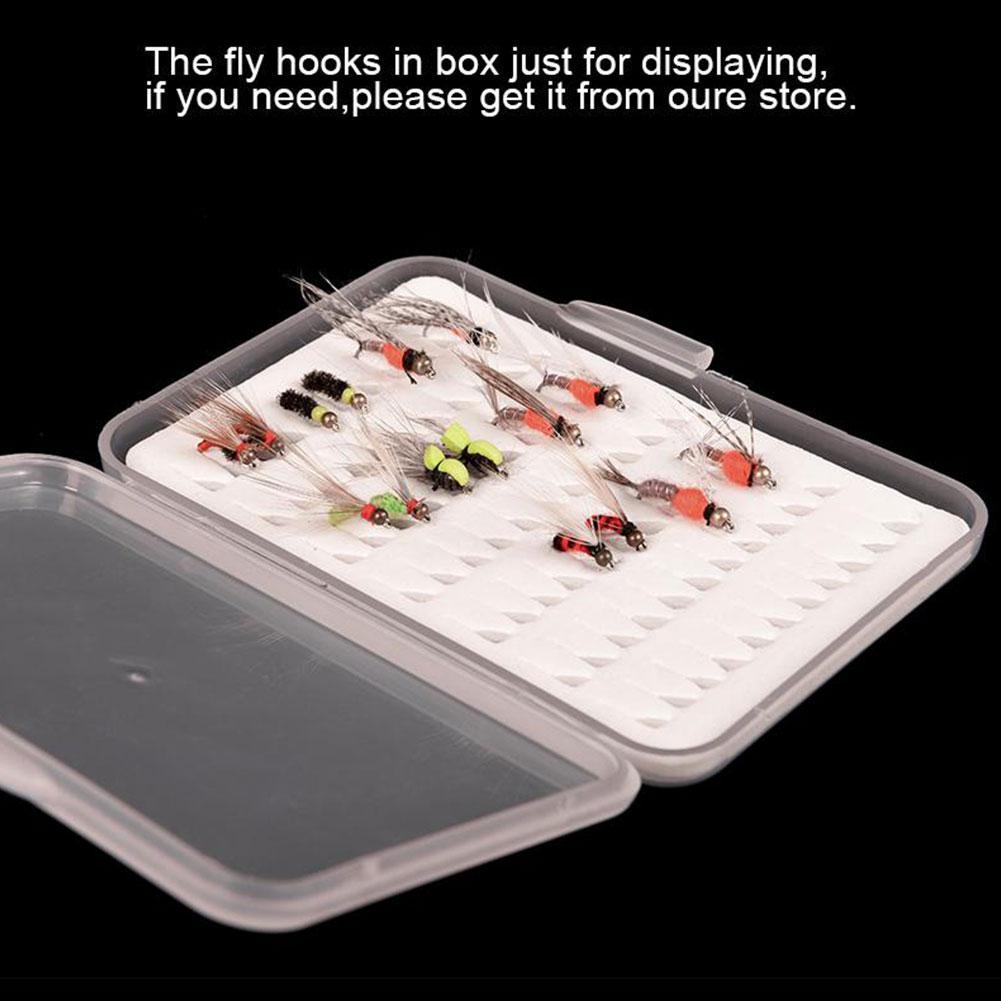 Fly Hook Doos Fly Vishaak Doos Met Schuim Waterdicht S L Transparant M Duurzaam Gear Pesca Vissen Size H5Z4