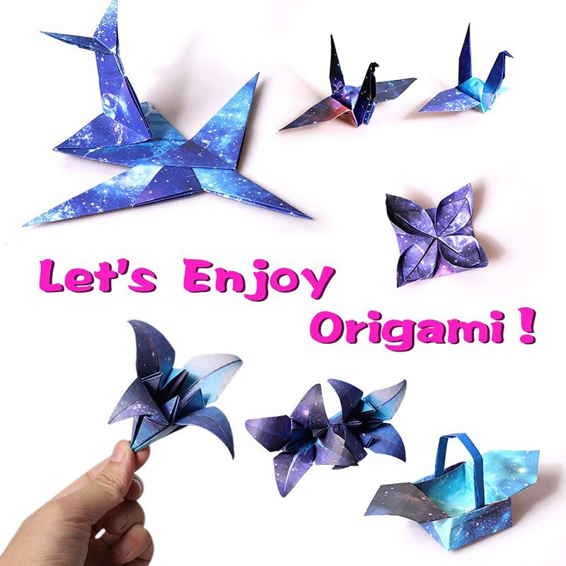 Origami Paper Double Sided Night Sky Handcrafts Paper for Kids 135pcs 17X17cm for Arts and Crafts Projects MSU88