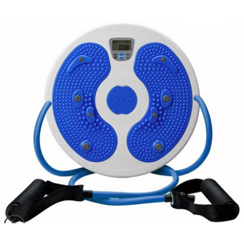 Calorie Counter Fitness Twisting Disc Bodybuilding Twister Ankle Body Aerobic Exercise Gym Twister Magnet Massager Elastic Rope: A3