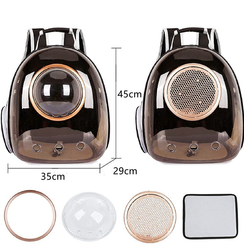 mochila transportin perro suministros para gatos transportin gato Mochila transparente para gato, bolsa de transporte para mascotas, cápsula espacial plegable y transpirable, bolsa de viaje para mascotas al aire libre