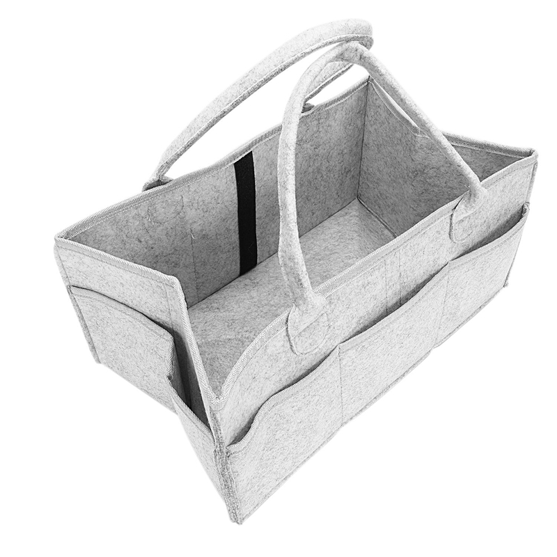 2X Baby Diaper Caddy Organizer Portable Holder Bag For Changing Table And Car, Nursery Essentials Storage Bins