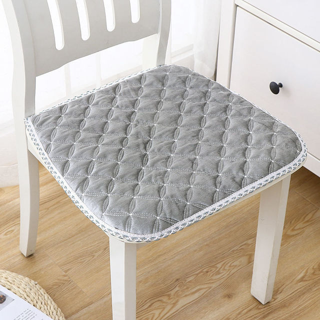 Thicken Non-slip Dining Chair Cushion Horseshoe-shaped Soft Seat Mat Restaurant Office Chair Mat Stool Pad Winter Plus Velvet: style C-1