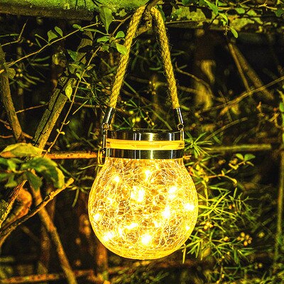 20 Led Outdoor Solar Jar Lamp Light String Wishing Glazen Fles Licht Tuin Verlichting Voor Feest Bruiloft Kerst Jaar: Cold White