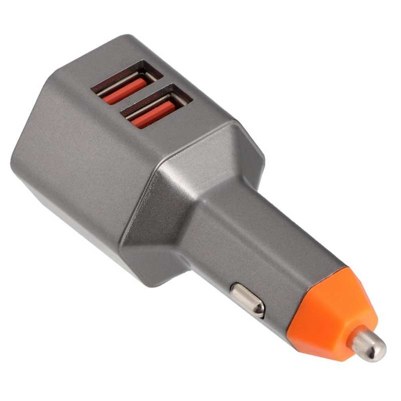 12V 3A Dual USB Smart Voice Car Charger Adapter Fast Charging for iPhone Samsung