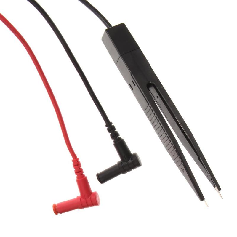 70cm SMD Test Clip Meter Probe Inductor Test Clip Probe 250V Tweezers SMD Tester for Resistor Multimeter Capacitor