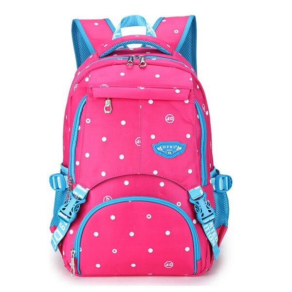 Mochila de camuflaje con estampado único y colorido para mujer, mochila Oxford impermeable para niños, mochila escolar de gran capacidad para niñas: rose red