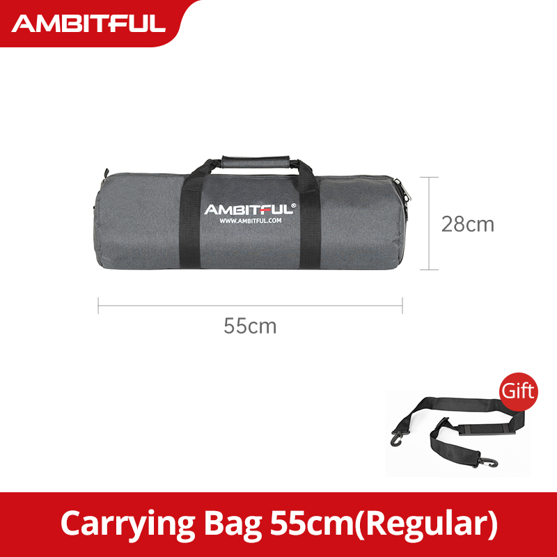 AMBITFUL Draagtas TB PRO 50/60/70//80/90/100/110/120/130/140 cm Gewatteerde Camera Monopod Statief Case Draagbare Schouderbanden: Black