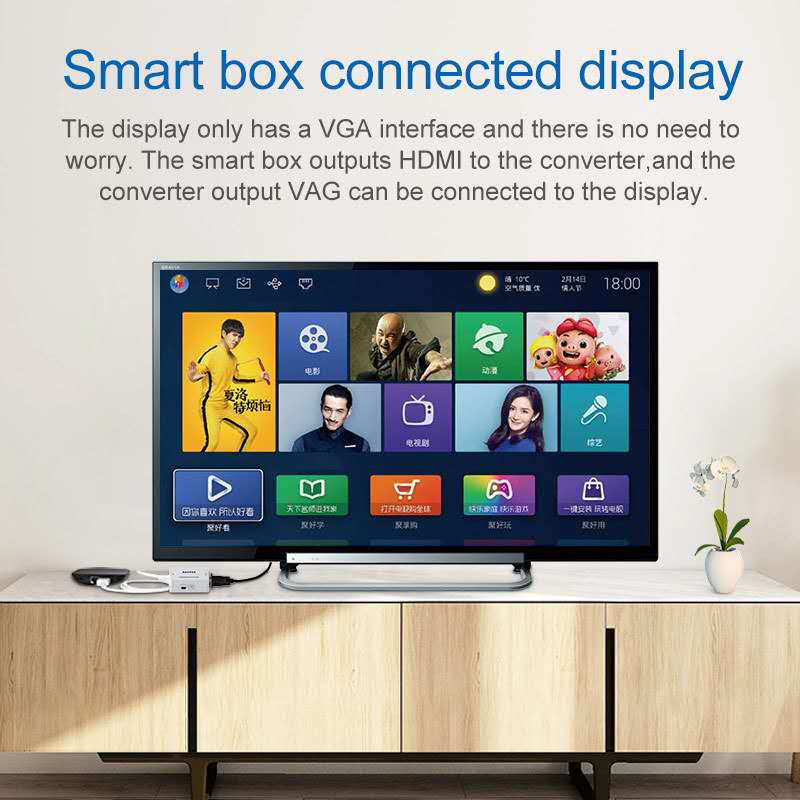 Adaptateur de détartreur HDMI vers AV HD 1080P convertisseur vidéo Composite boîtier HDMI vers RCA AV/CVSB L/R vidéo Mini HDMI2AV Support NTSC PAL