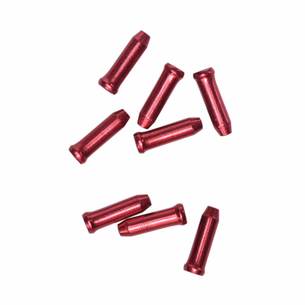 12PCS=1PACK Aluminium Alloy Bicycle Brake Cable Caps Metal Bike Brake Gear Cable Wire Outer End Cap Cover Crimps Tips Ferrules