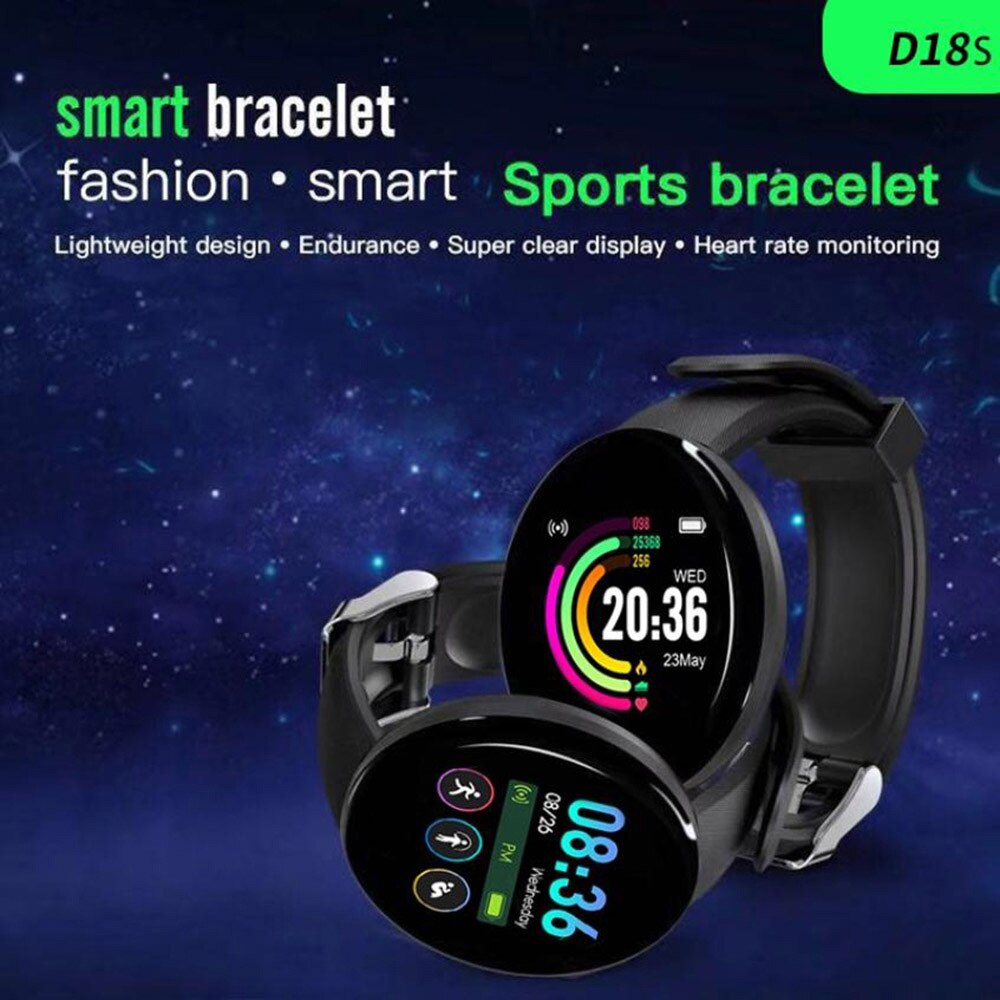 D18 smartwatches für damen und herren mit blutdruck- und herzfrequenzmessung, sport-tracker,  d18s smartwatches im 2er-pack , 116  d13  m3 m4 m6 m5