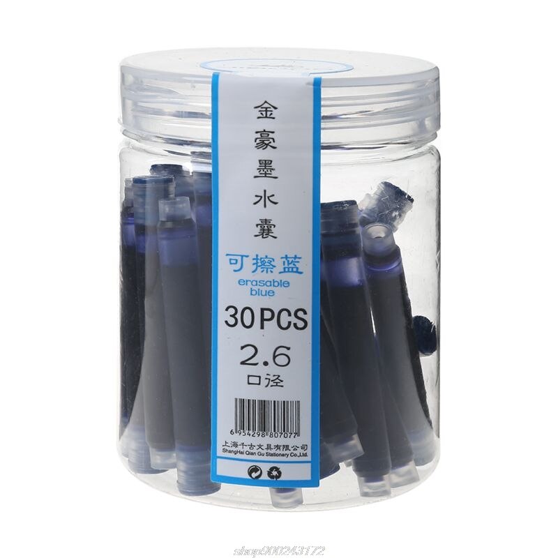 30Pcs Jinhao Universele Blauw Vulpen Inkt Sac Cartridges 2.6Mm Vullingen School Kantoorbenodigdheden Jy7 21: -03