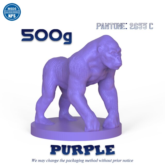 PANCURE 3D Printer Rapid Resin LCD DLP SLA UV-Curable 405nm Photopolymer Printing Liquid 500g 1000g: Purple 500g