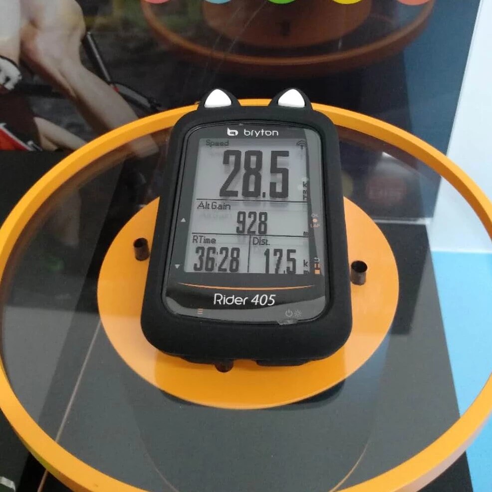 Bryton – housse de protection en caoutchouc pour ordinateur de vélo, avec film HD (pour Bryton 450 410 405 410), 450