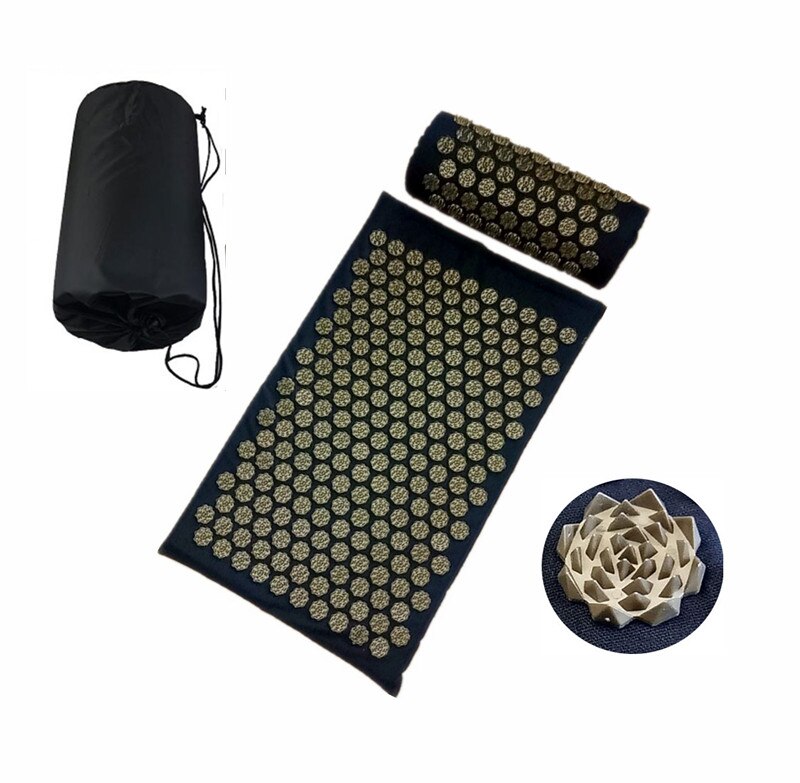 Acupressuur Mat Massager Mat Pijn Verlichten Mat Relief Stress Body Massage Kussen Kussen Met Zak