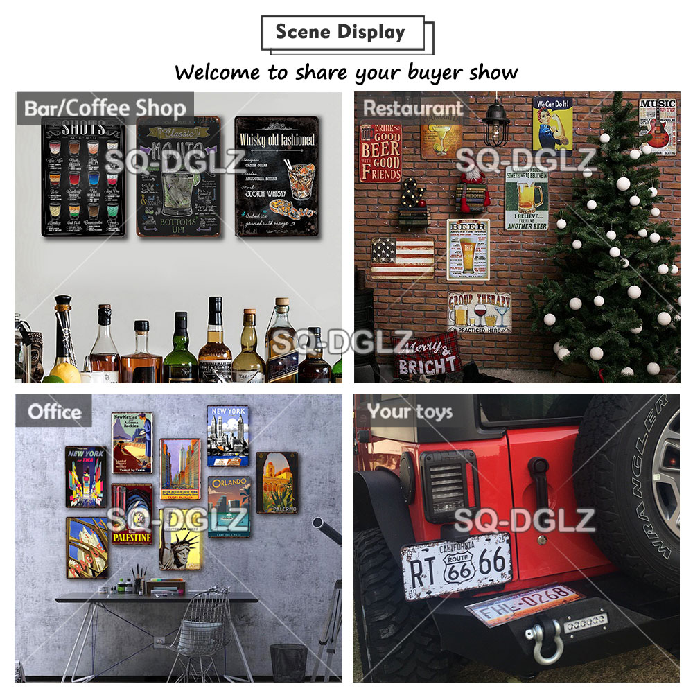 [SQ-DGLZ] Sicherheit Metall Zeichen Bar Zauberstab Dekor Zinn Zeichen Jahrgang Wohnkultur Malerei Plaketten Nein Parken Kunst Tafel Poster