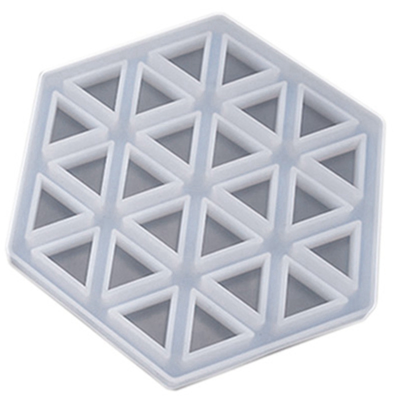 Molde de silicona para posavasos de hormigón, 2 piezas, con forma de raya de diamante, para manualidades de resina epoxi y yeso, molde de bandeja de cemento, b&a