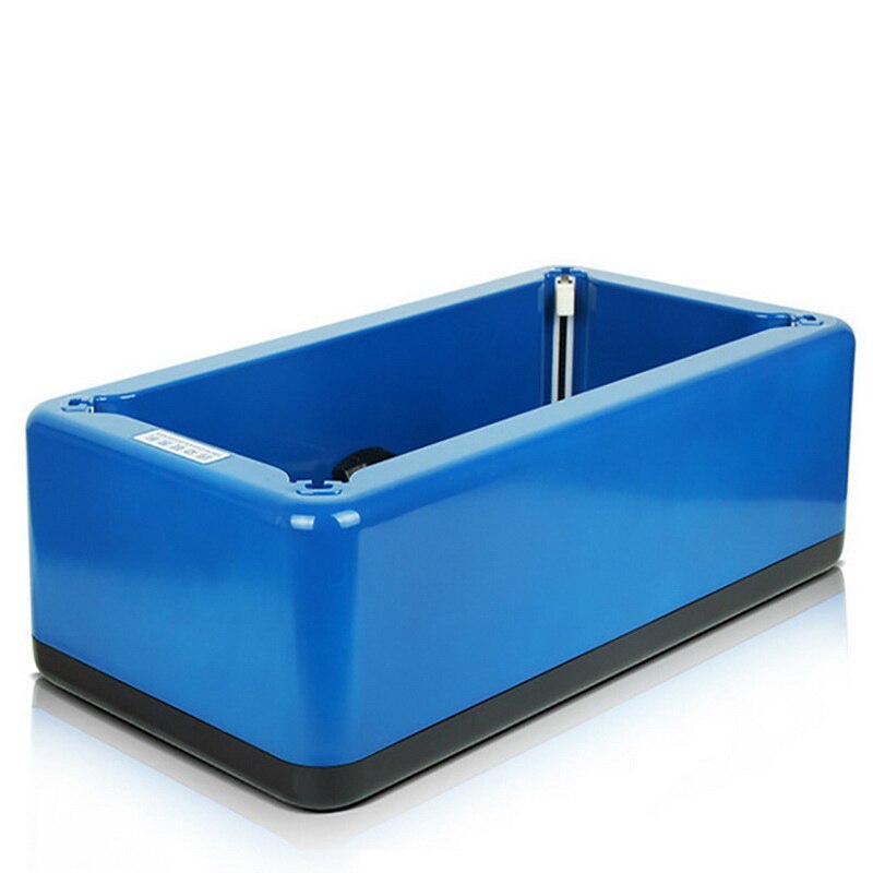 Automatische Schoenen Dekken Dispenser Huishoudelijke Stepping Wegwerp Booties Maker Droplet Stof Machine Schoen Cover Voor Home Office: blue