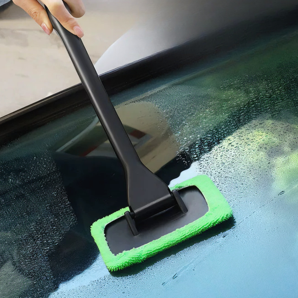 Autoruitenreiniger Borstelset Microfiber Voorruitreinigingsgereedschap Auto-interieur Glaswas Ruitenwisser Lange steel Auto-accessoires