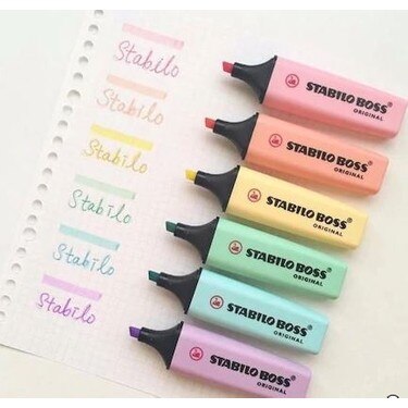 15 Pack Stabilo Boss Markeerstiften-Originele 9 Kleuren En 6 Pastel Kleuren Markeerstift Gratis Shİppİng