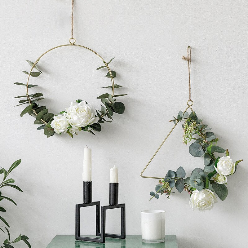Jo liv hengende måke ornament blomsterkrans krans ordning geometri stativ til baby dusj bryllupsfest landskaps rekvisitter