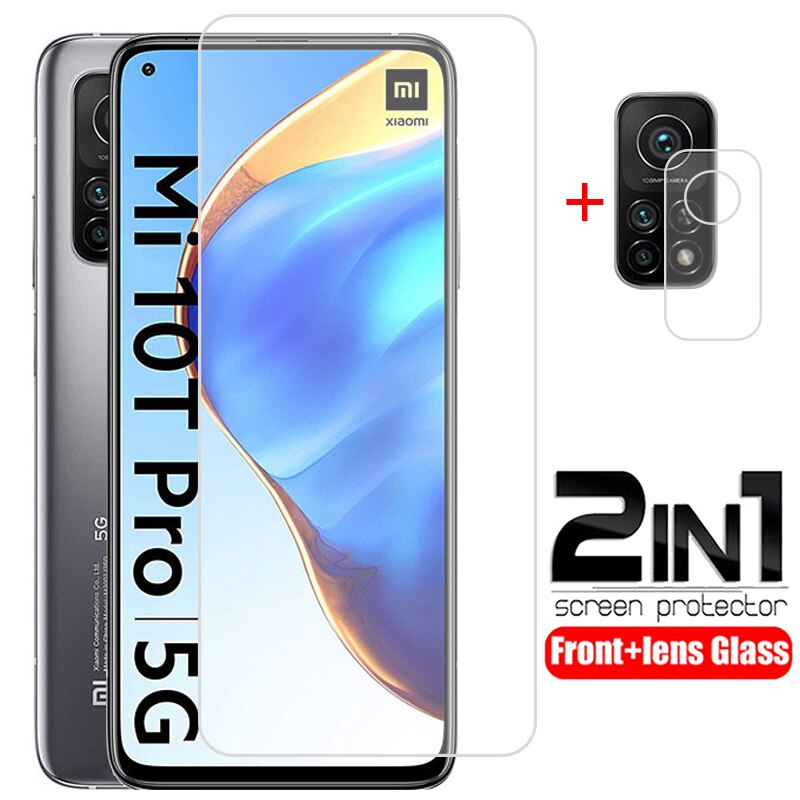 Gehard Glas Voor Xiaomi 10 T Pro Camera Lens Screen Protector Voor Xiaomi Mi 10 T Pro 10 T Mi10t Lite Xiomi10t beschermende Glas: 2 in 1 / Xiaomi 10T Lite 5G