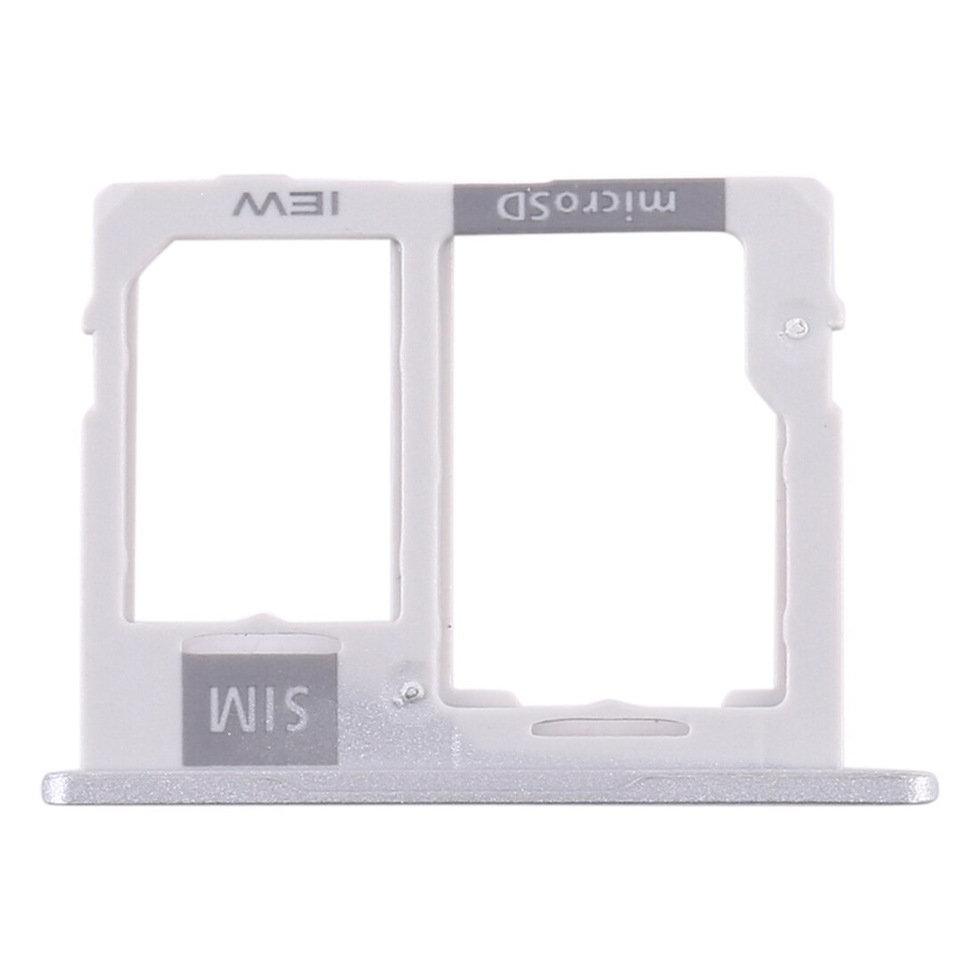 Sim -kortfack och micro sd -fack för samsung galaxy tab  a 10.1 )  sm -t515 sim -kort reparationsdelar: Silver-