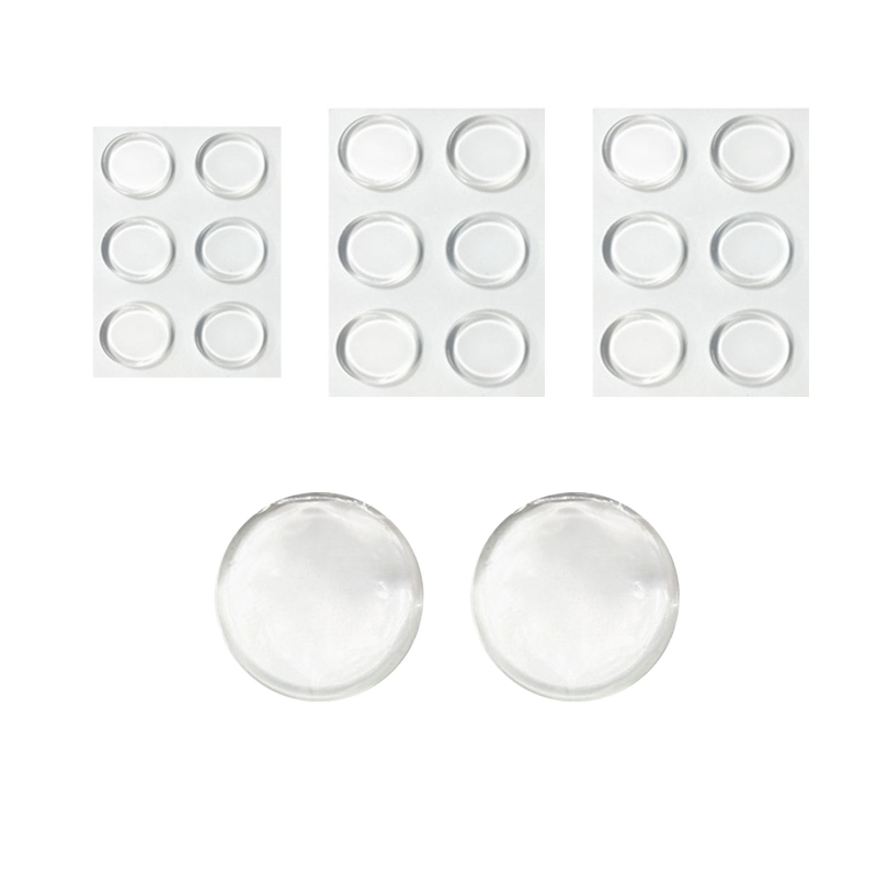 1/6 Stuks Siliconen Deurklink Bumper Zachte Muur Protectors Shield Zelfklevende Deurknop Pads Deurklink Guard Pads