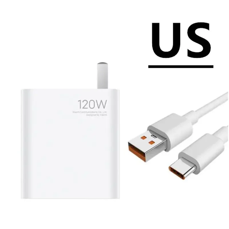 Xiaomi-Original EU Schnellladegerät 120 W Xiaomi 14 Ultra Ladegerät, Mi 14, Redmi Note 14, 13, 12 Pro Plus, 5G, Mi 13, 13T, 6A Kabel: Uns