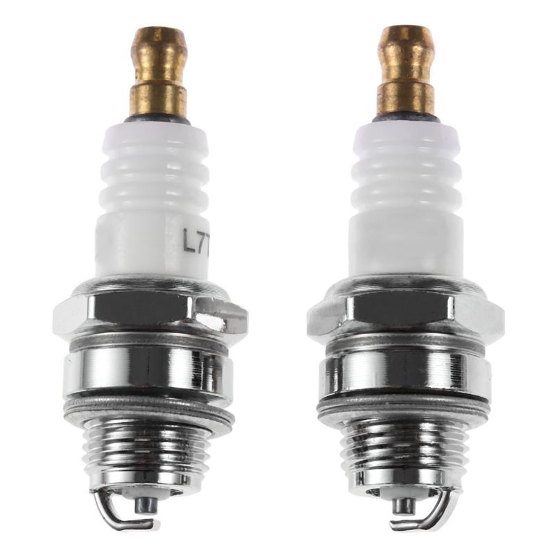 2Pcs 25cc 52cc 62cc Chainsaw Brush Cutter Spark Plug for 2 Stroke Engine: Default Title