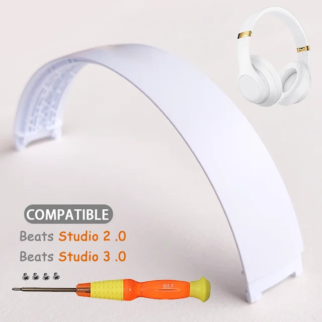 vervangende hoofdband voor Beat Studio 3 2 Studio 3 hoofdband Studio 3.0 draadloze headset hoofdbanden kit: WHITE