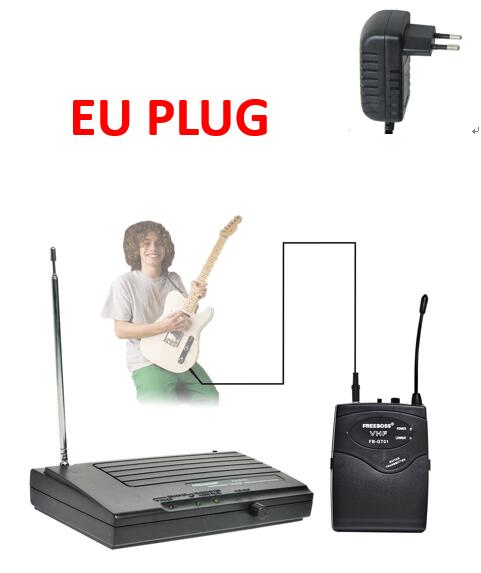 Freeboss FB-GT01 VHF Wireless Guitar Microphone: EU Plug