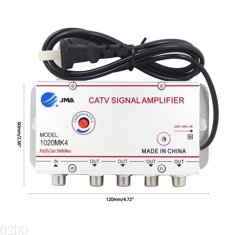 02dd 4way 20db Splitter Splitter qualidade Caixa Antena amplificador sinal