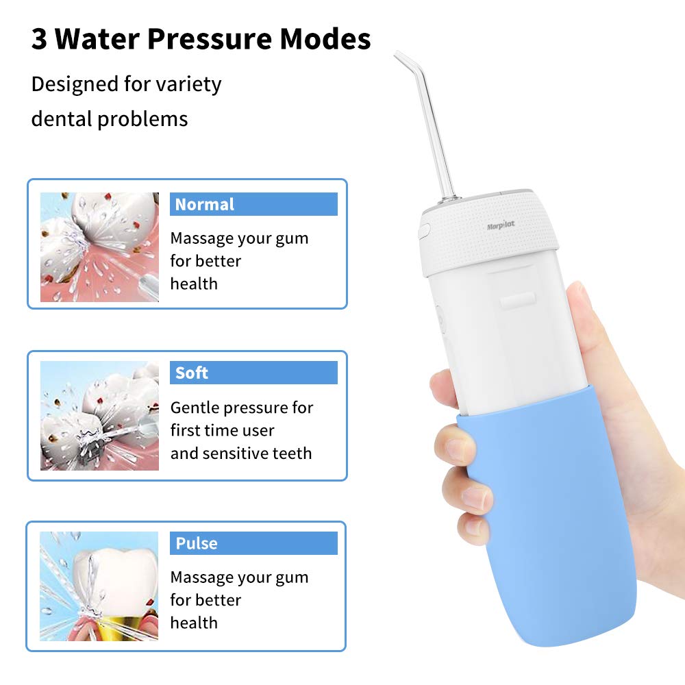 Lachen Mini Monddouche Dental Draagbare Water Flosser Tips Reinigen Tanden Usb Oplaadbare Water Jet Bleken IPX7 Monddouche