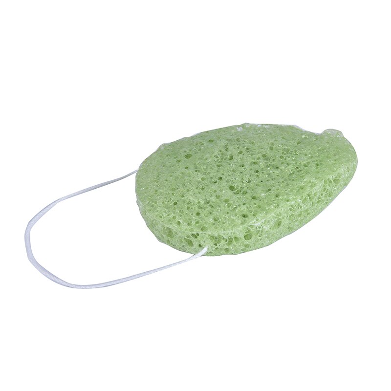 Natural Konjac Facial Puff Face Cleanse Washing Sponge Exfoliator Cleansing Sponge Puff Facial Cleanser Tool 4 Colors: Green