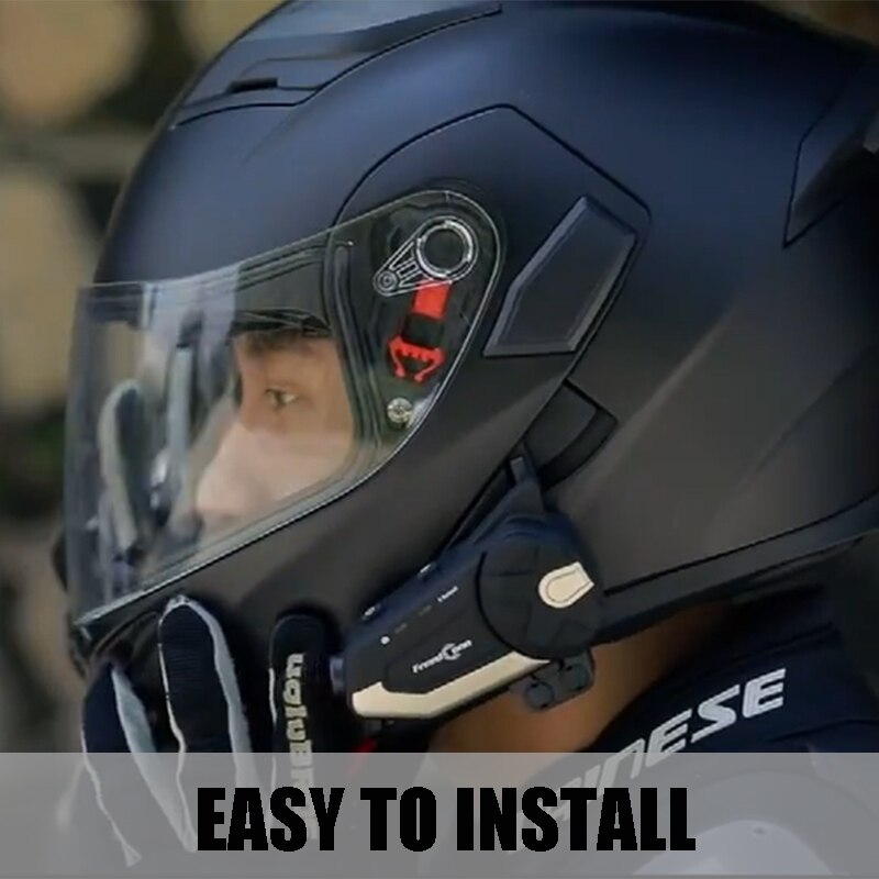 Motorcykel hjelm bluetooth headset kamera 1080p hd trådløs wifi bluetooth 4.1 freedconn app tacking til hjelm rytter