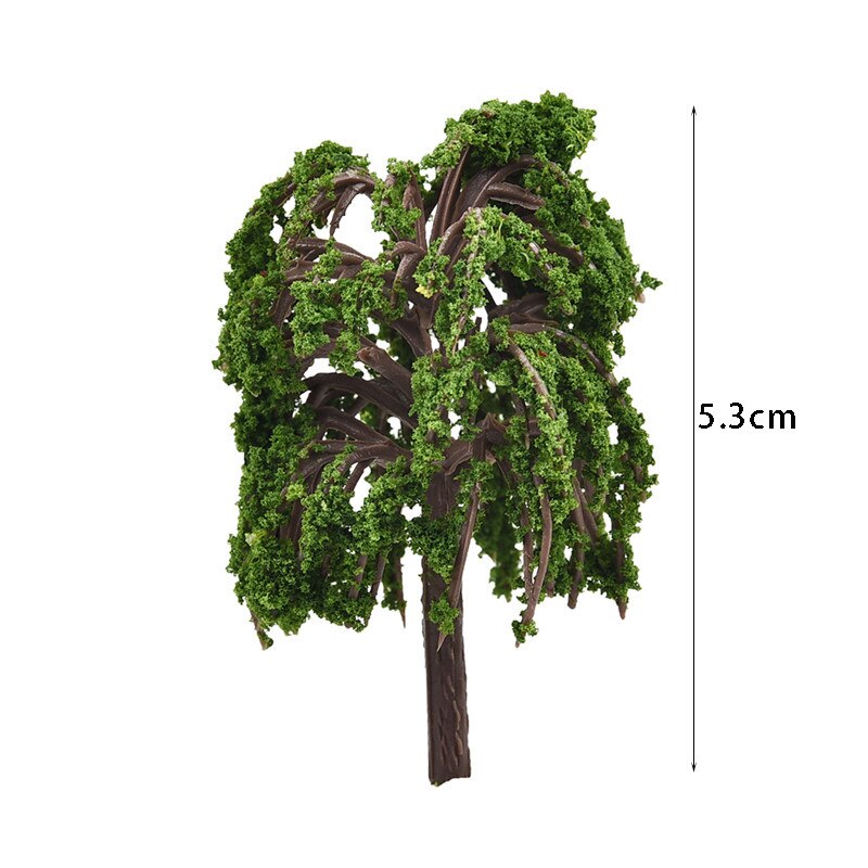 1pc mini tre kunstig hage miniatyr harpiks håndverk hjemmedekorasjon mikro landskap bonsai plante: Stil 020