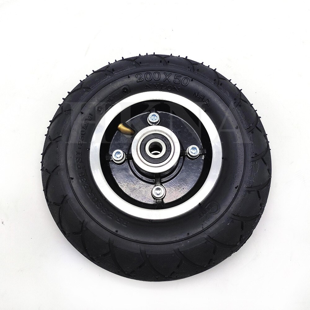 Neumáticos para patinete eléctrico de 200x50, con cubo de rueda, neumático de aleación de aluminio para vehículo Scooter Eléctrico de 8 pulgadas