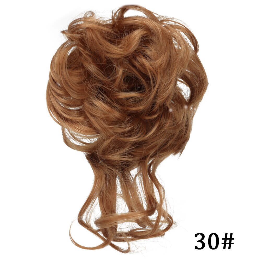 Hairstar Bun Extensions Rommelig Krullend Elastische Haar Scrunchies Haarstukjes Synthetische Chignon Donut Opgestoken Haar Stukken Voor Vrouwen Meisjes
