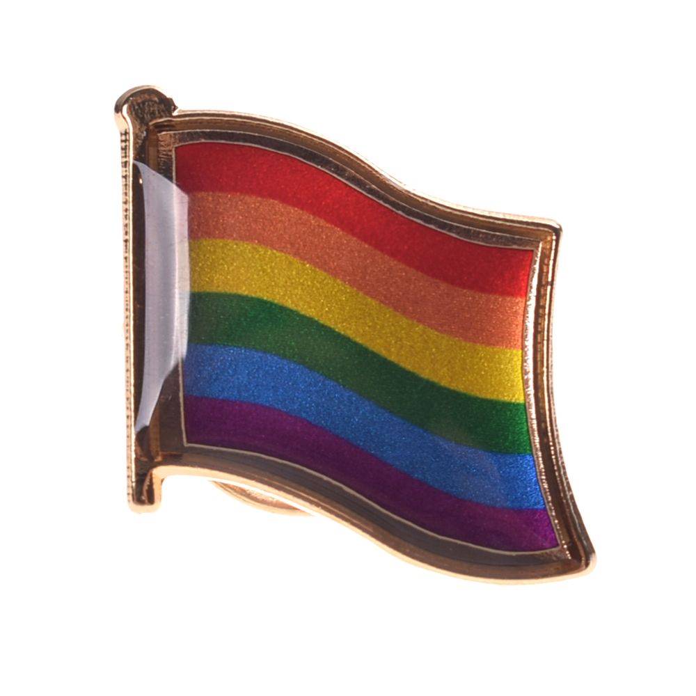 Rainbow Pins Brooch Flag Rainbow Metal Pin Pride Badge Lapel Pin Jewelry: Default Title