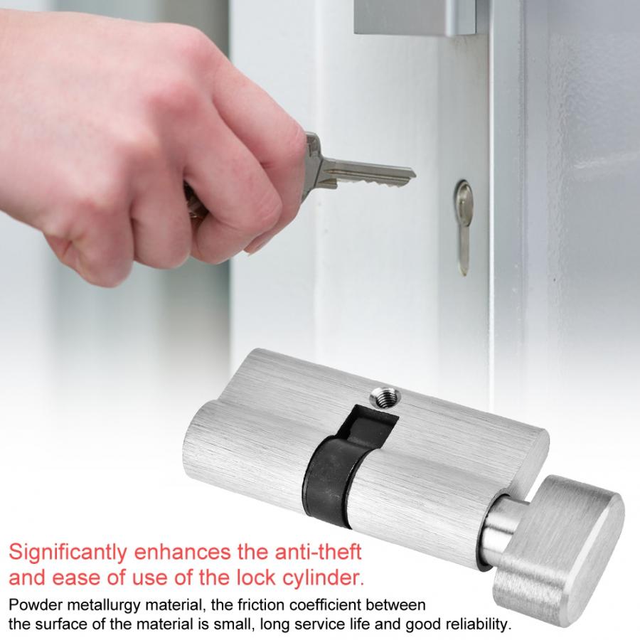 65mm Copper Single Open Lock Cylinder Wooden Bedroom Door Lock Cylinder with Keys cerradura puerta