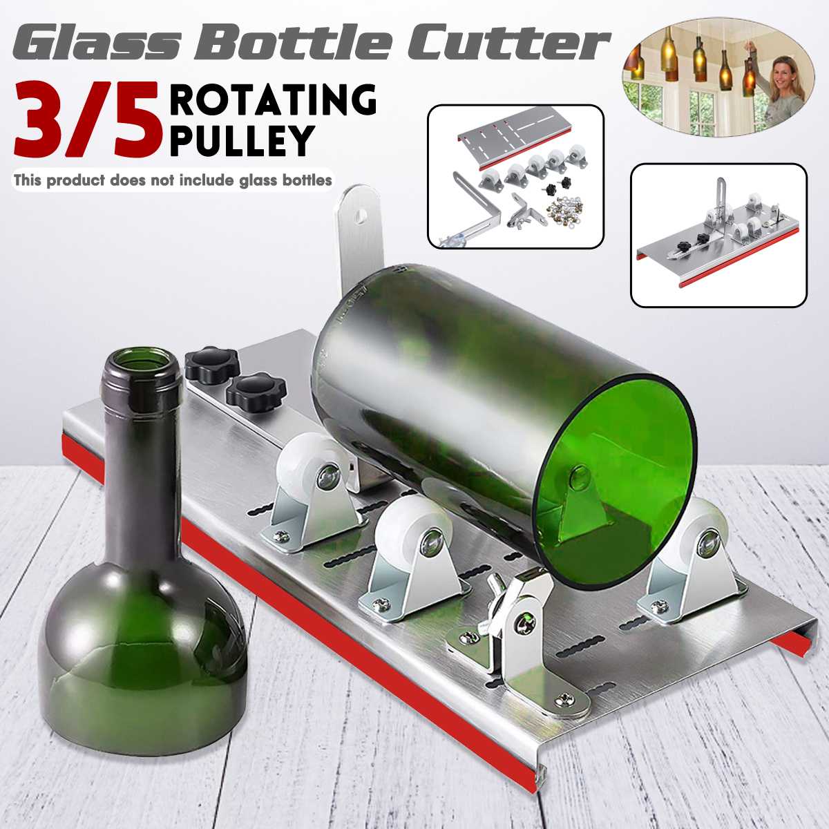 3/5 Pulley Jar glass bottle cutter tool for bottles cutting glass bottle-cutter DIY cut tools machine Wine Beer